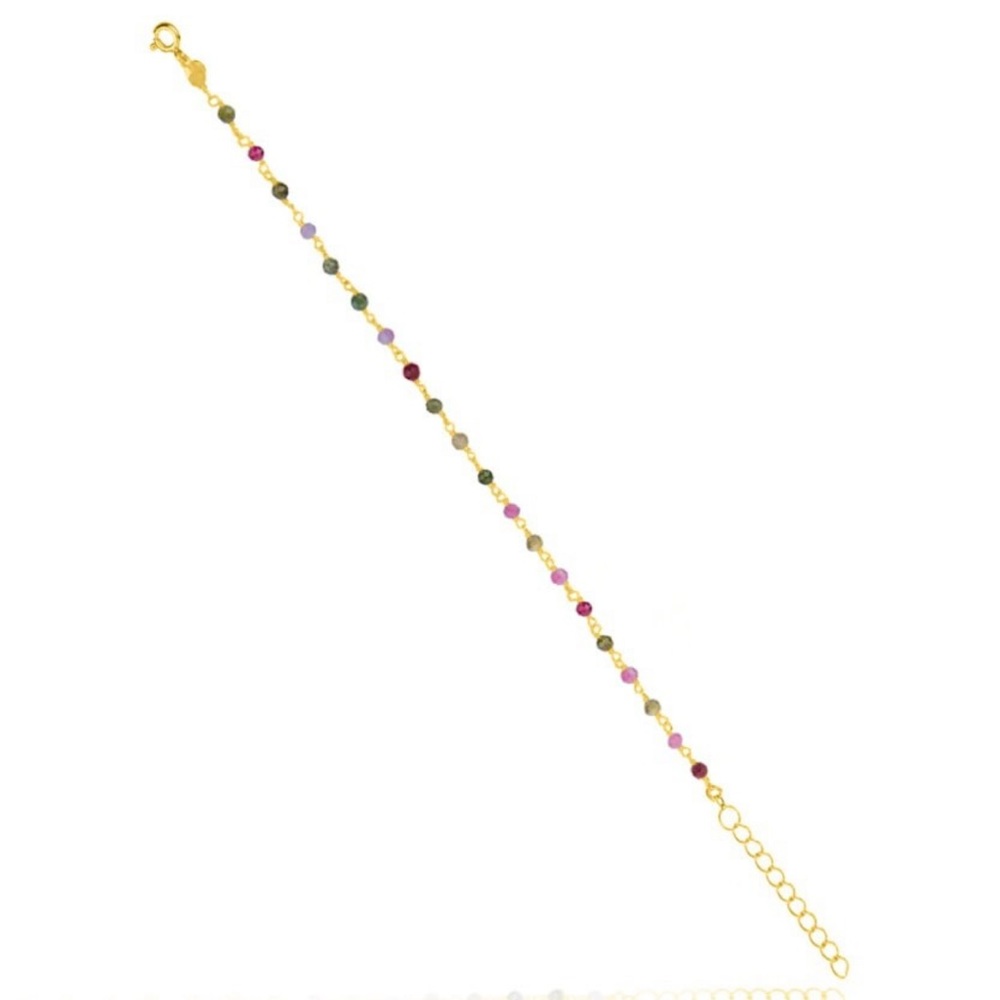 Watermelon Tourmaline bracelet - Picture 2 of 2